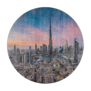 Monuments Dubai Cityscape Cutting Board