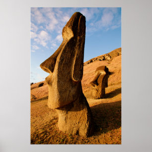 Monuments Easter Island Poster