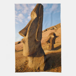 Monuments   Easter Island Tea Towel