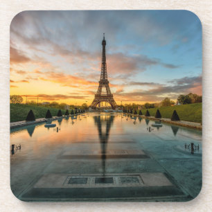 Monuments Eiffel Tower Sunrise Coaster