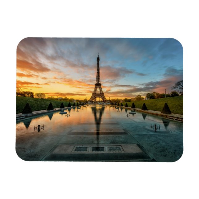 Monuments | Eiffel Tower Sunrise Magnet (Horizontal)