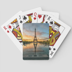 Monuments   Eiffel Tower Sunrise Playing Cards