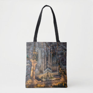 Monuments La Sagrada Familia Tote Bag