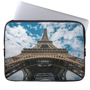 Monuments Looking Up at the Eiffel Tower Laptop Sleeve