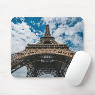Monuments Looking Up at the Eiffel Tower Mouse Pad