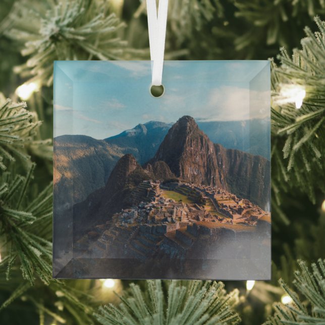 Monuments | Machu Picchu, Peru Glass Tree Decoration (Insitu)