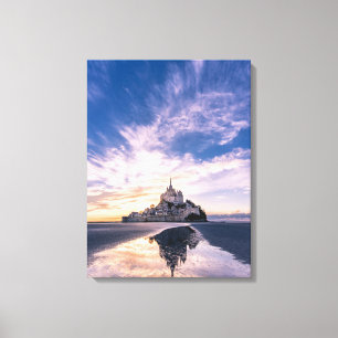 Monuments   Mont Saint-Michel, Normandy France Canvas Print