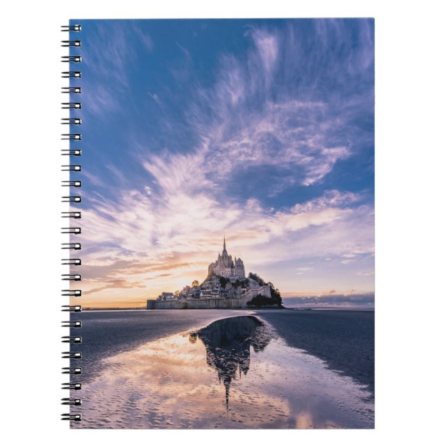Monuments | Mont Saint-Michel, Normandy France Notebook (Front)