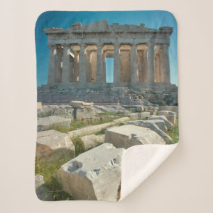 Monuments   Parthenon Athens, Greece Sherpa Blanket