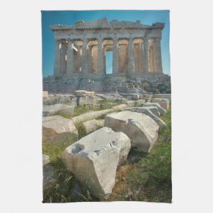 Monuments   Parthenon Athens, Greece Tea Towel