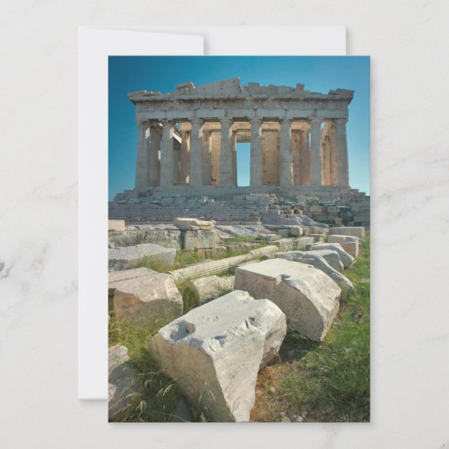 Monuments | Parthenon Athens, Greece Thank You Card (Front)