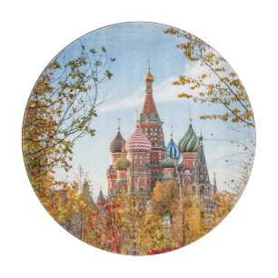 Monuments St. Basil's Cathedral Moscow Cutting Board