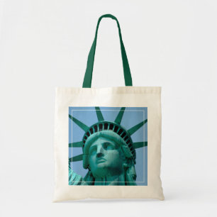 Monuments Statue of Liberty Face Tote Bag