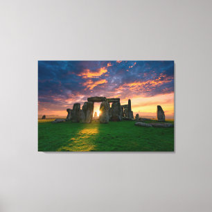 Monuments Stonhenge, England Canvas Print