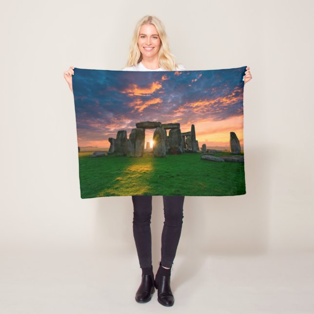 Monuments | Stonhenge, England Fleece Blanket (In Situ)