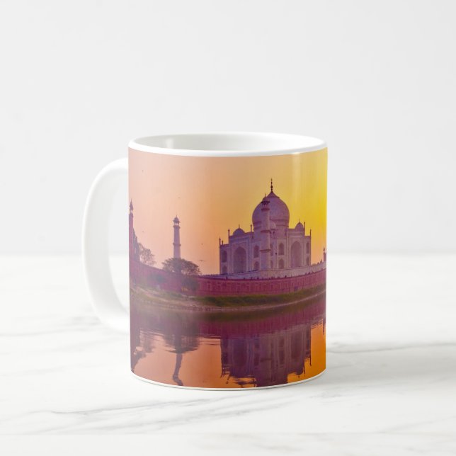 Monuments | Taj Mahal at Sunset Coffee Mug (Front Left)
