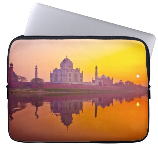 Monuments | Taj Mahal at Sunset Laptop Sleeve (Front)