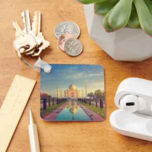 Monuments   Taj Mahal Colours Key Ring