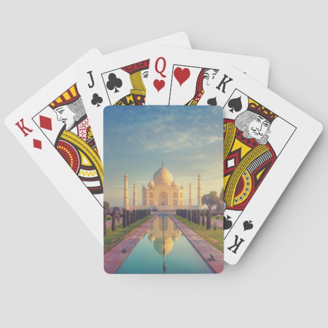 Monuments | Taj Mahal Colours Playing Cards (Back)