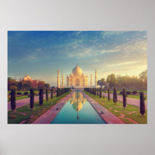 Monuments   Taj Mahal Colours Poster