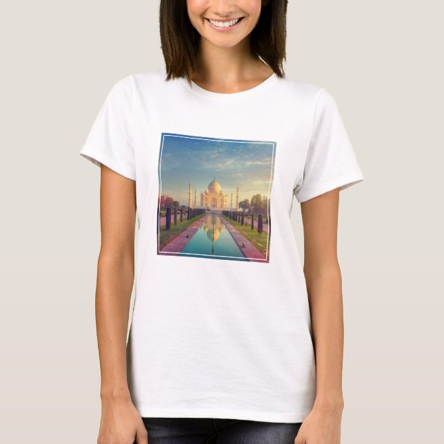Monuments | Taj Mahal Colours T-Shirt (Front)