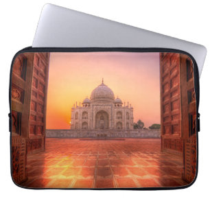 Monuments Taj Mahal, India at Sunset Laptop Sleeve