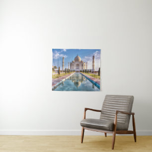Monuments Taj Mahal Sunrise Tapestry