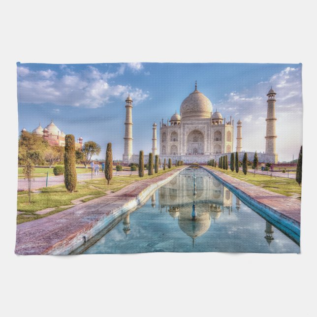 Monuments | Taj Mahal Sunrise Tea Towel (Horizontal)