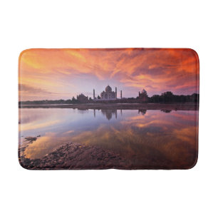 Monuments Taj Mahal Sunset Bath Mat