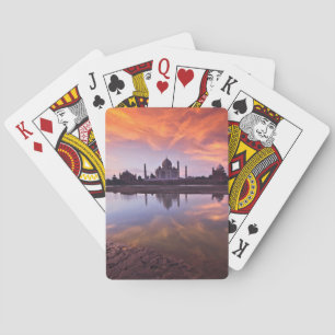 Monuments Taj Mahal Sunset Playing Cards