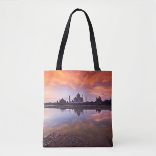 Monuments Taj Mahal Sunset Tote Bag