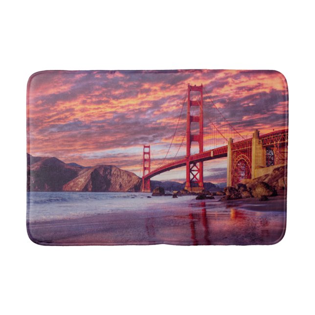 Monuments | The Golden Gate San Francisco, CA Bath Mat (Front)