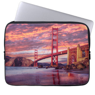 Monuments The Golden Gate San Francisco, CA Laptop Sleeve