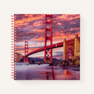 Monuments The Golden Gate San Francisco, CA Notebook