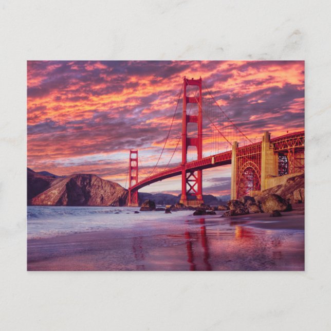 Monuments | The Golden Gate San Francisco, CA Postcard (Front)