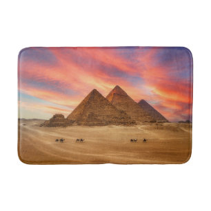 Monuments   The Great Pyramids Bath Mat