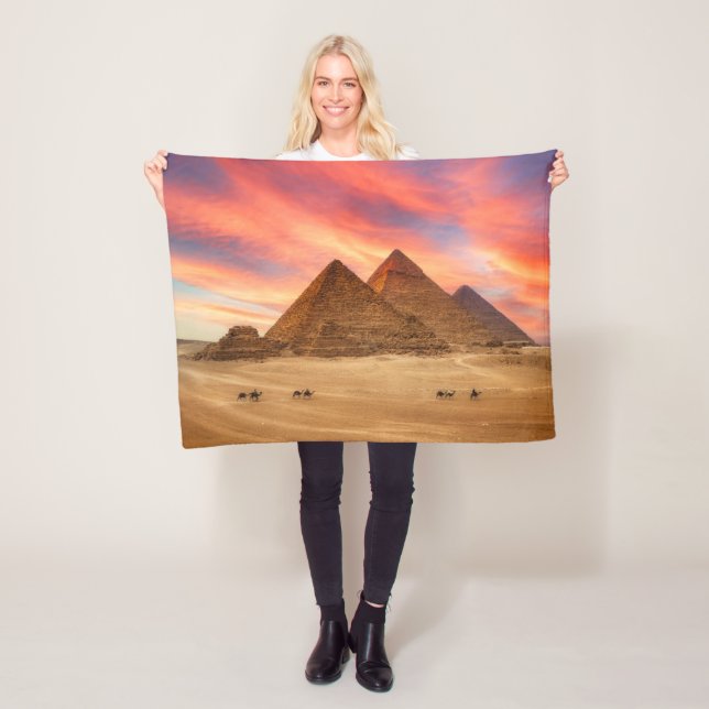 Monuments | The Great Pyramids Fleece Blanket (In Situ)