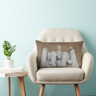 Monuments   The Lincoln Memorial Lumbar Cushion
