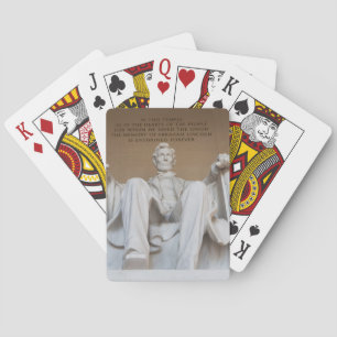 Monuments   The Lincoln Memorial Playing Cards