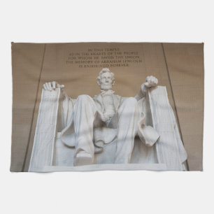 Monuments The Lincoln Memorial Tea Towel