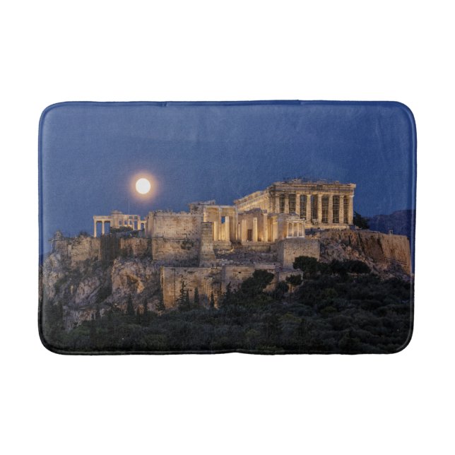Monuments | The Parthenon Athens, Greece Bath Mat (Front)