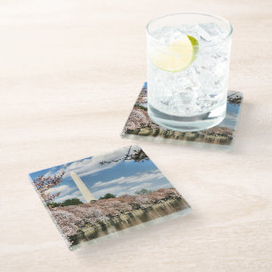 Monuments   Washington Memorial Glass Coaster