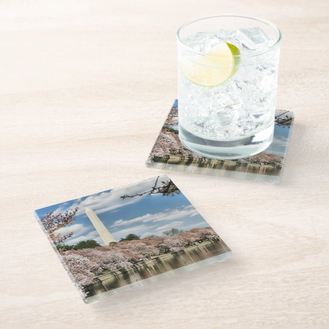 Monuments | Washington Memorial Glass Coaster (Angled)