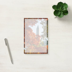 Monuments Washington Monument in Autumn Post-it Notes