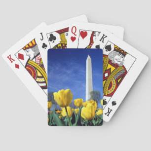 Monuments Washington Monument in Spring Playing Cards