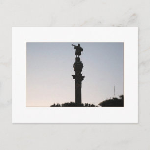 Monumtento a Colón, Barcelona Postcard