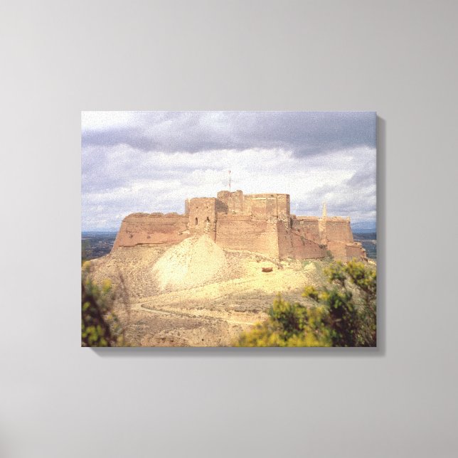 Monzon Castle, where King James spent his infancy, Canvas Print (Front)