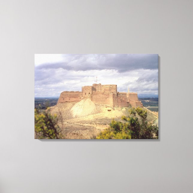 Monzon Castle, where King James spent his infancy, Canvas Print (Front)