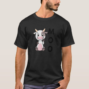 Moo Baby Cow Country Life Farmer Farm Animal T-Shirt