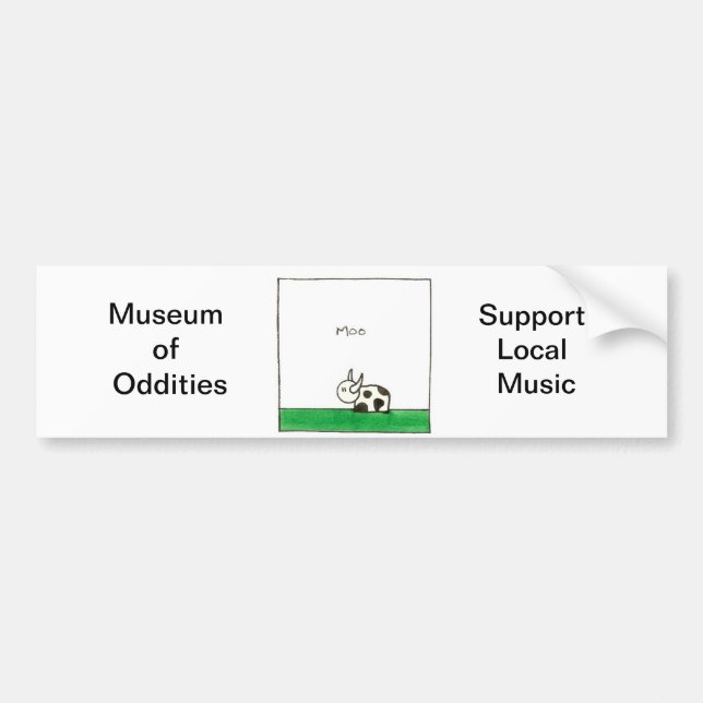 Moo Bumper Sticker (Front)